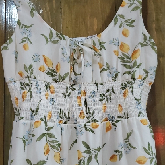 Sincerely Jules Yellow Tan Sleeveless Sundress - Picture 3 of 9